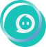 Cyan chat icon