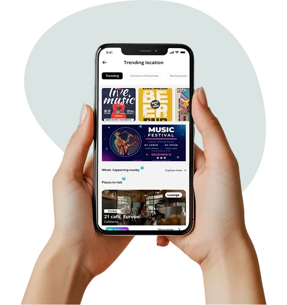 Trending locations on the uprides app.