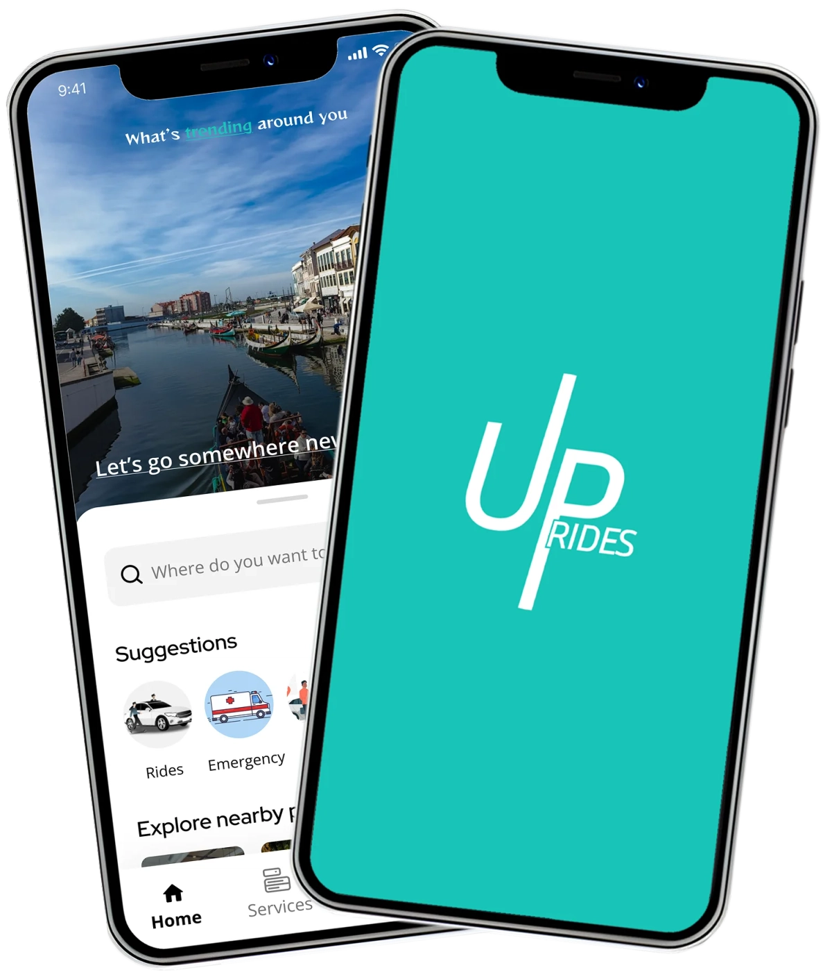 Booking rides on uprides.